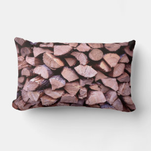 Coussin Rectangle Boîtes d'oreiller à jet imprimé en bois
