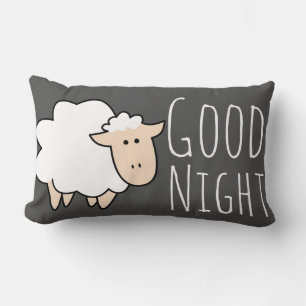 Coussin Rectangle Bon Nuit Dormir Mignonne Mouton