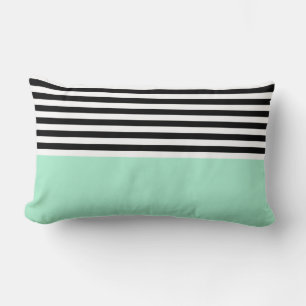 Coussin Rectangle Bonbon Magique Avec Rayures Noires et Blanches