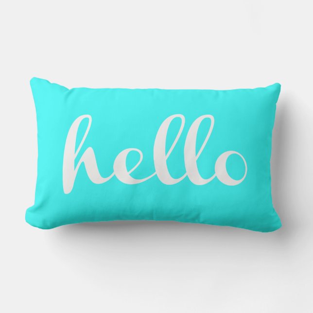 Coussin Rectangle Bonjour ! (Recto)