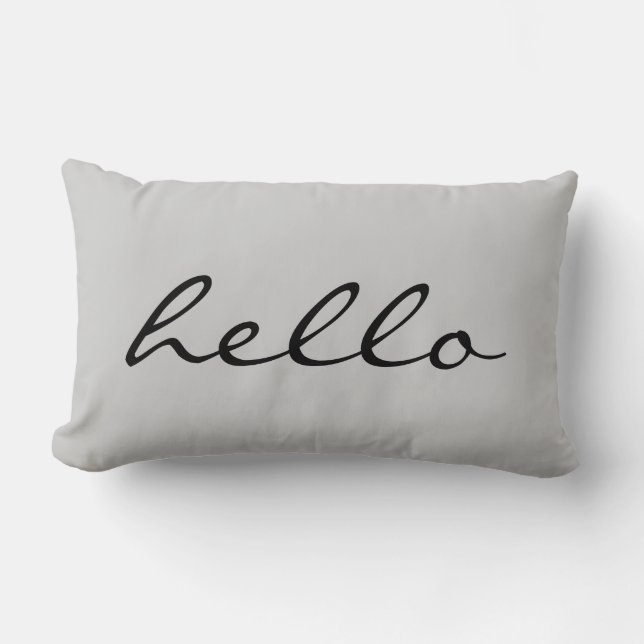 Coussin Rectangle Bonjour (Recto)