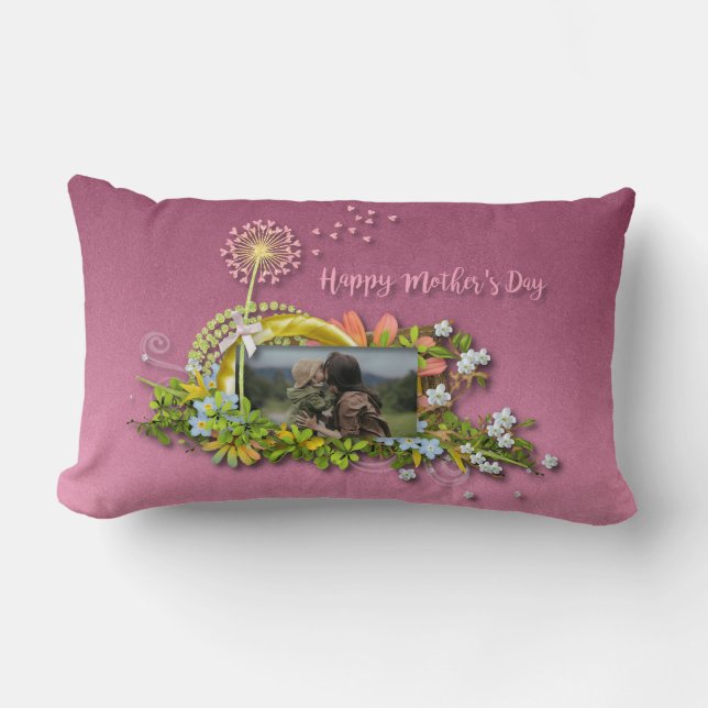 Coussin Rectangle Bonne fête des mères (Recto)