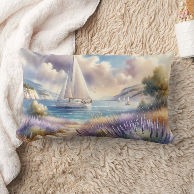 Coussin Rectangle Bord de mer de la Lavande (Couverture)