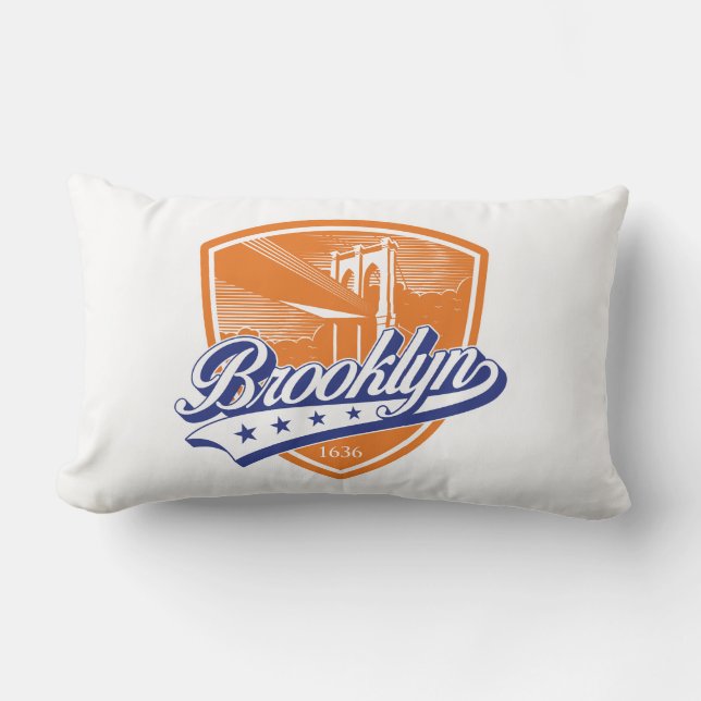 Coussin Rectangle Bouclier Brooklyn avec Swoosh Design (Recto)