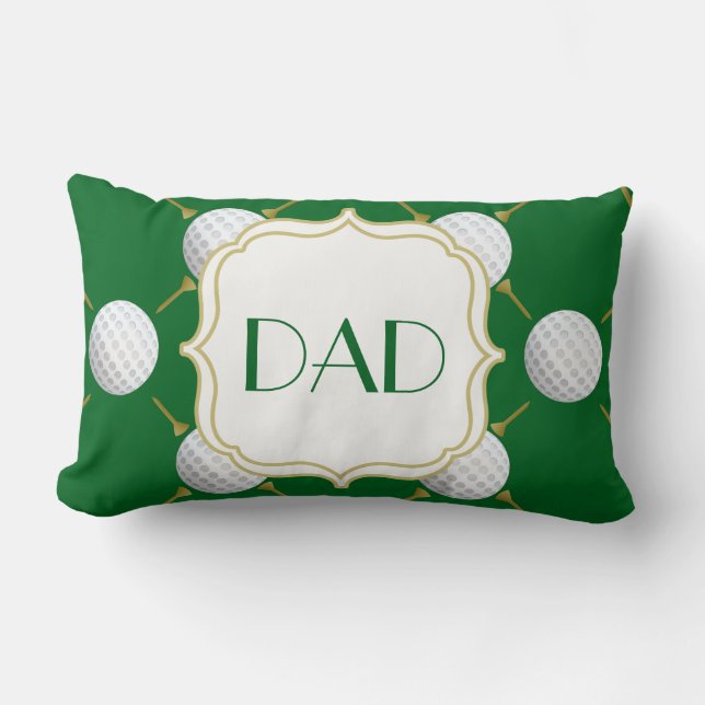 Coussin Rectangle Boule et tee - shirt de golf personnalisables sur (Recto)