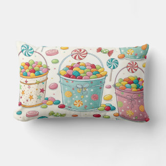 Coussin Rectangle boules de bonbons halloween