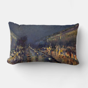 Coussin Rectangle Boulevard Camille Pissarro Montmartre en soirée