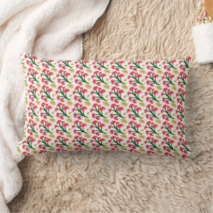 Coussin Rectangle Bouquet floral de gerbera rose motif