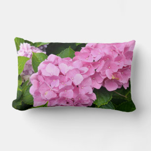 Coussin Rectangle Bouquets roses d'Hydrangeas