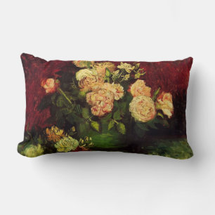 Coussin Rectangle Bowl with Peonies and Roses, Vincent van Gogh
