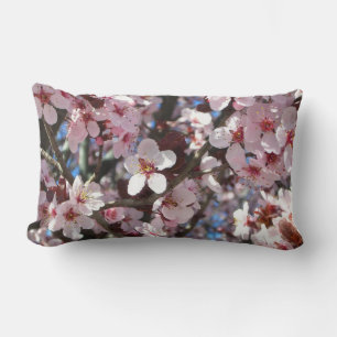 Coussin Rectangle Branche de fleurs roses Printemps Floral