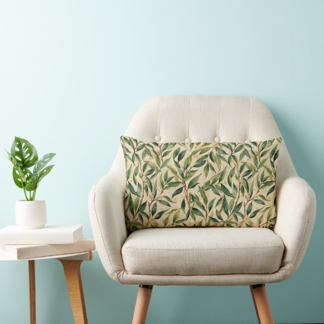 Coussin Rectangle Branches de saule gracieuses (Chaise)