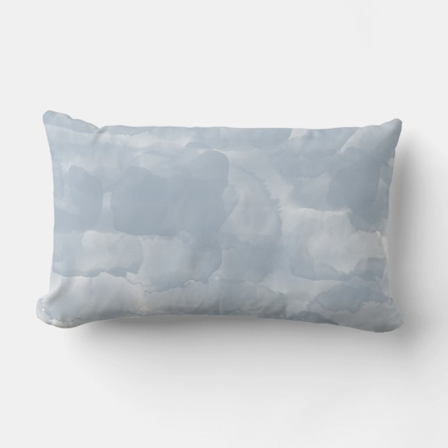 Coussin Rectangle Brosse moderne couleur bleu foncé (Recto)