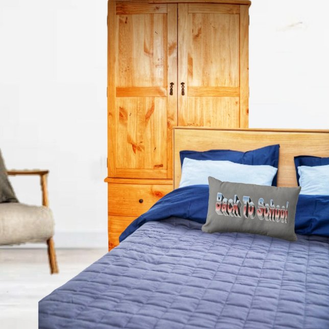 Coussin Rectangle BTS-Trois Tons (This BTS Three-Tone Lumbar Pillow, should fit right, in your home, away from home!)