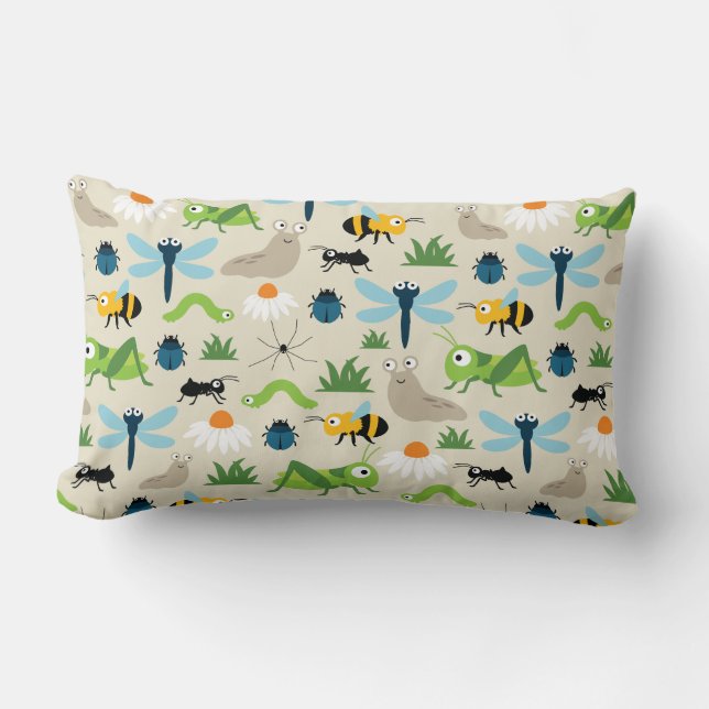 Coussin Rectangle Bugs (Recto)