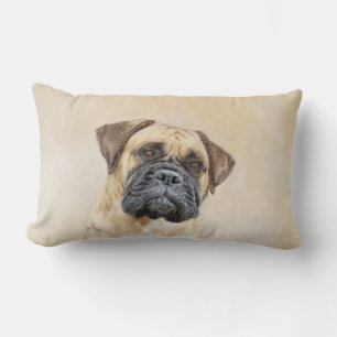 Coussin Rectangle Bullmastiff Painting - Cute Original Dog Art