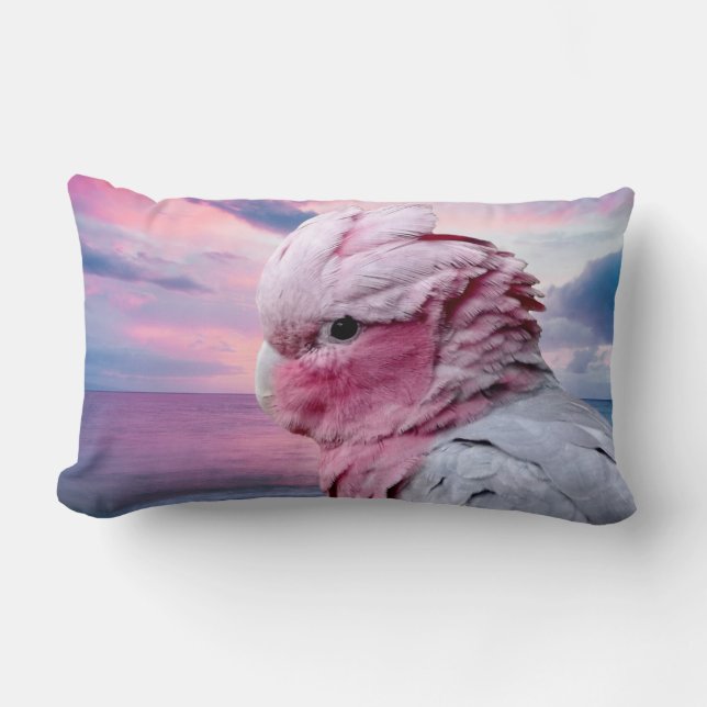 Coussin Rectangle Cacatoès de Galah (Recto)