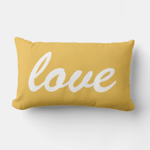 Coussin Rectangle Cadeau à la maison de jaune de soleil d'amour