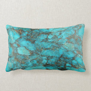 Coussin Rectangle Cadeau de roche de turquoise