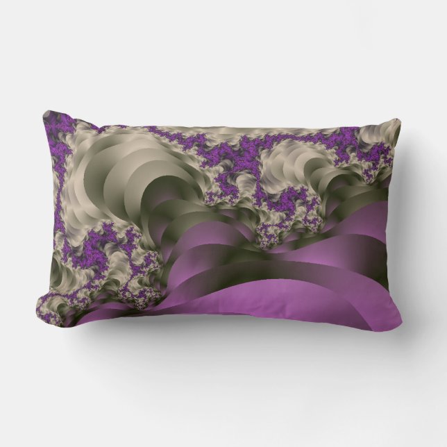 Coussin Rectangle Cadeau enrobé - violet (Recto)