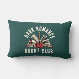 Coussin Rectangle Cadeau Floral Club de Lecture de Romans Sombres