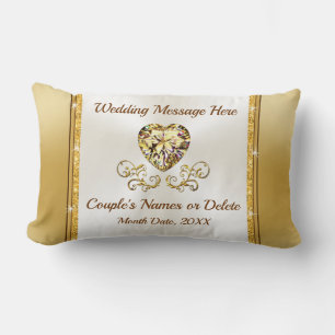 Coussin Rectangle Cadeau mariage pour le deuxième mariage Couple âgé