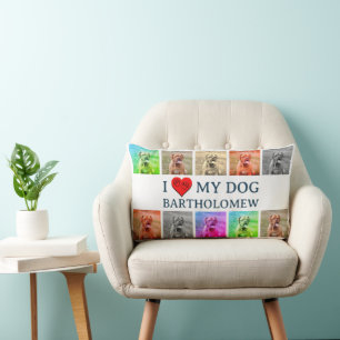 Coussin Rectangle Cadeau personnalisé d'art pop pour chien pour amat
