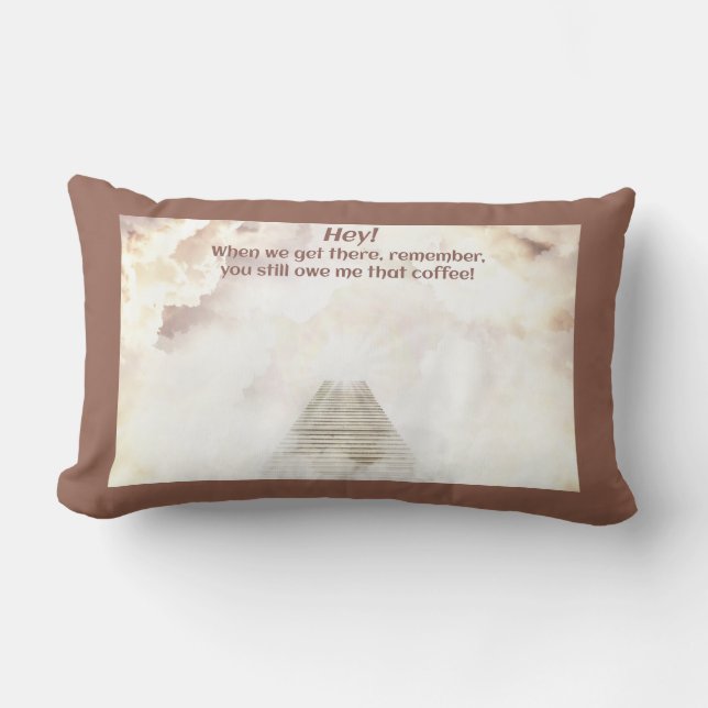 Coussin Rectangle Café au paradis (Recto)