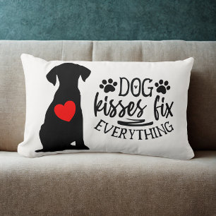 Coussin Rectangle Câlins de Chien Réparent Tout Cadeau pour Amateur 
