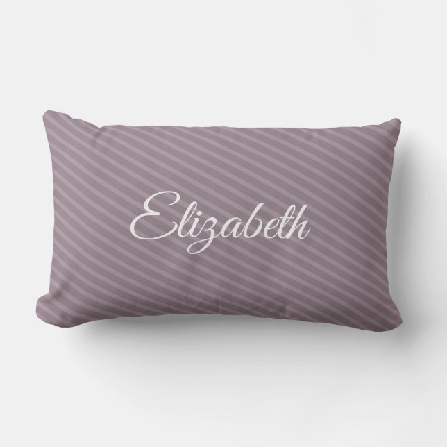 Coussin Rectangle Calligraphie Nom Script Modèle élégant moderne (Recto)