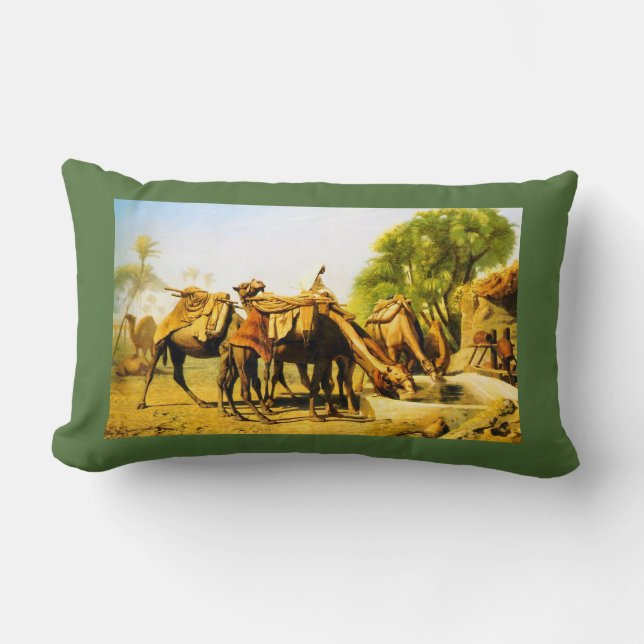 Coussin Rectangle Camels (Recto)
