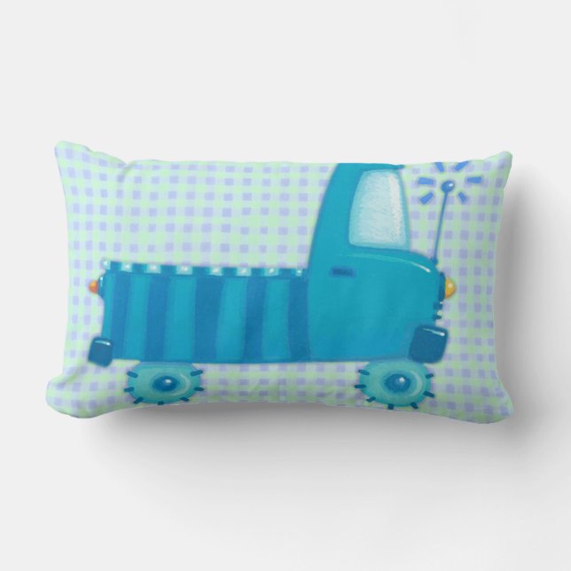 Coussin Rectangle Camion bleu (Recto)