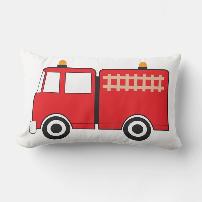 Coussin Rectangle Camion feu rouge (Recto)