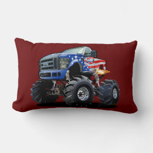 Coussin Rectangle Camion monstre de dessin animé