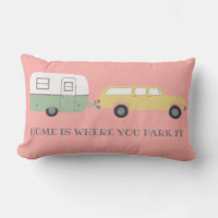 Camper Trailer vintage RV Motorhome Vanlife PINK