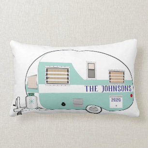 Coussin Rectangle Camping RV Trailer Camper Voyage Vacances Jeu