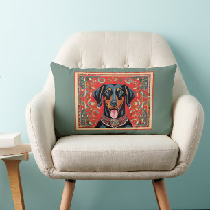 Coussin Rectangle Canapé de support de coupe Dobermann Pinscher