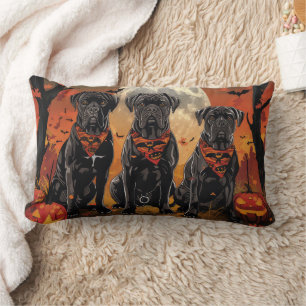 Coussin Rectangle Cane Corso Halloween Effrayant