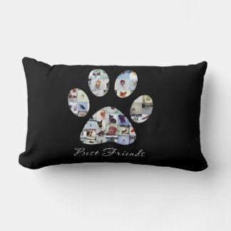 Coussin Rectangle Canvas photo Empreinte de patte de chien, Canvas d