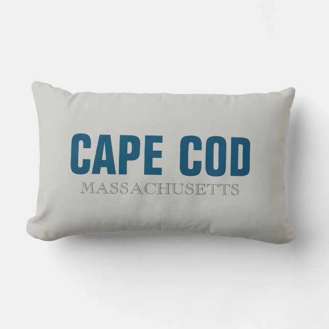 Coussin Rectangle Cape Cod Massachusetts City Thaillow (Recto)