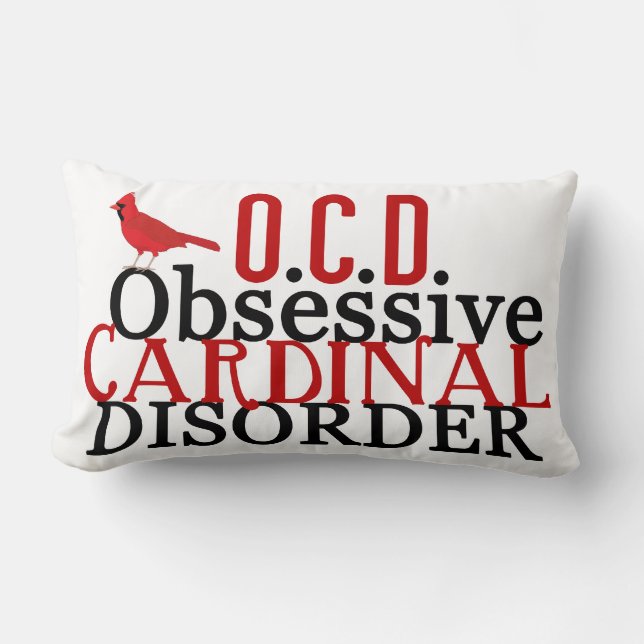 Coussin Rectangle Cardinal drôle (Recto)