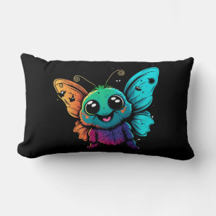 Coussin Rectangle caricature-papillon-avec-papillon-sa tête