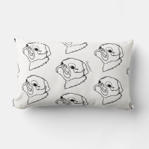 Coussin Rectangle Carlin d'art en ligne personnalisable