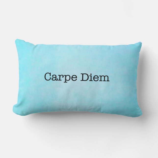 Coussin Rectangle Carpe Diem saisissent la citation de jour - (Recto)