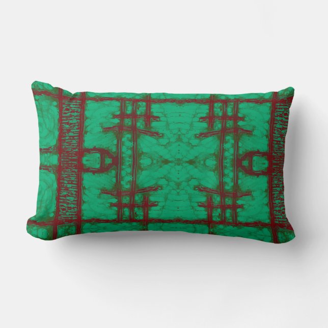 Coussin Rectangle Carré rouge (Recto)