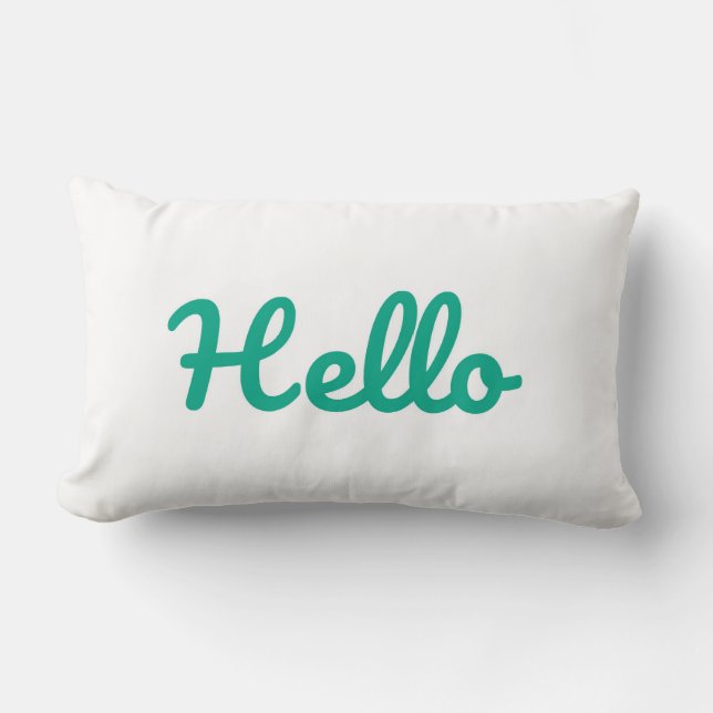Coussin Rectangle Carreau adorable de bonjour (Recto)