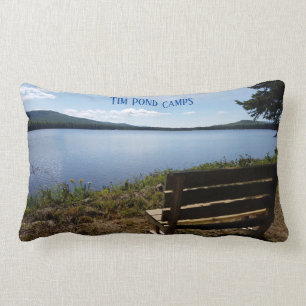 Coussin Rectangle Carreau de camps de région sauvage d'étang de Tim