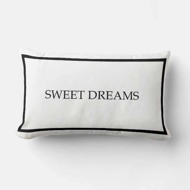 Coussin Rectangle Carreau de chambre à coucher d'invité de rêves (Recto)