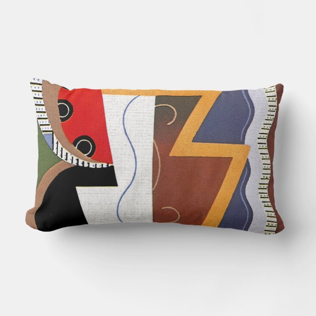Coussin Rectangle Carreau de conception d'art déco (Recto)