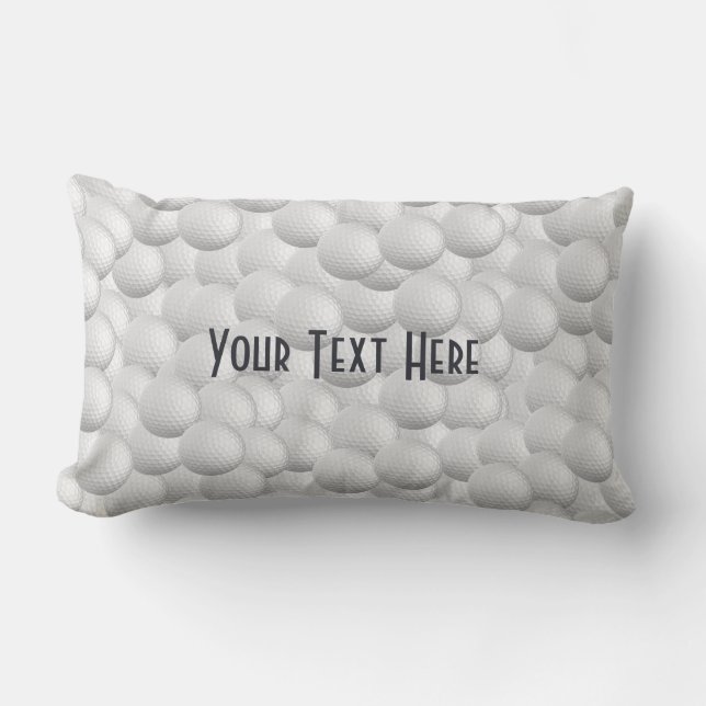 Coussin Rectangle Carreau de coutume de boules de golf (Recto)